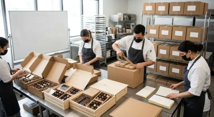 Chocolatier pour cadeaux d'affaires avec livraison multi-adresses