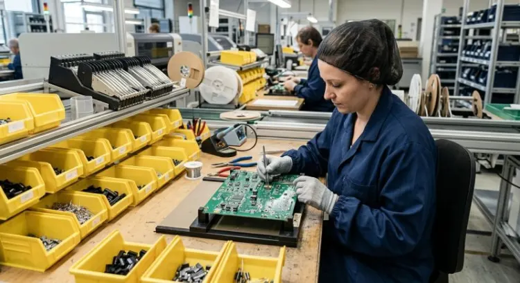 EMS en France : approvisionnement des composants et assemblage