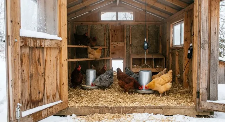 Aménager un poulailler pour l'hiver : ventilation, isolation, litière